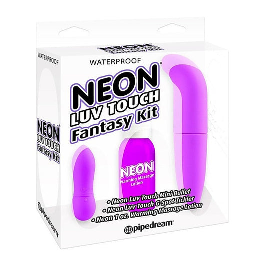 Pipedream Neon Luv Touch Fantasy Couples Sex Kit Purple - Sex Kits