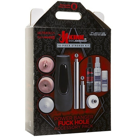 Kink Power Banger Fuck Hole Accessory Pack 10 piece Kit