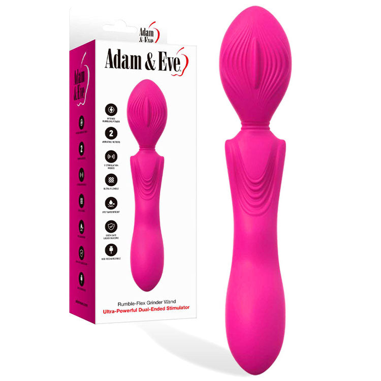 Adam & Eve GRINDER USB Rechargeable Massage Wand - - Body Wands