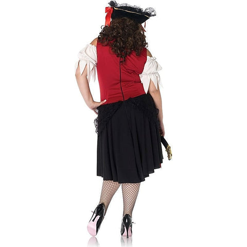 Crimson Pirate Costume by Leg Avenue - Fancy Dress Ups
