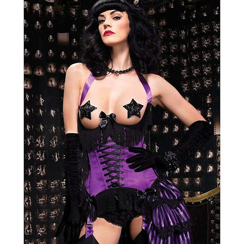 Satin Underwire Cupless Corset By Leg Avenue - Fancy Dress Ups