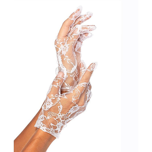 Wrist Length Lace Gloves - Fancy Dress Ups