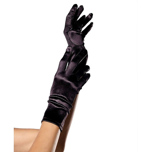 Wrist Length Satin Gloves - Fancy Dress Ups