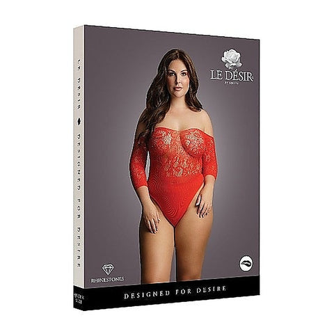 Crotchless Rhinestone Teddy By Shots Toys - Babydolls and Chemises
