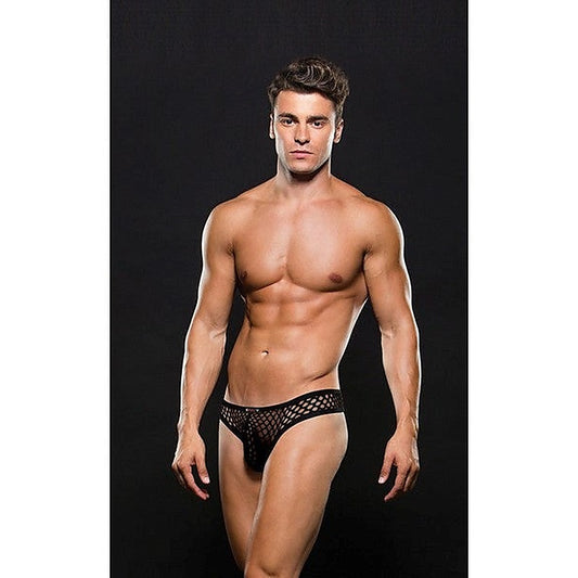Envy Menswear's Sleek Fishnet Thong - Comfort and Allure