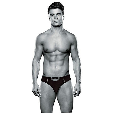 Envy's Captivating Bad Boy Thong - Black - Jocks and G-Strings
