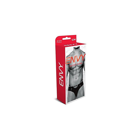 Envy's Captivating Bad Boy Thong - Black - Jocks and G-Strings