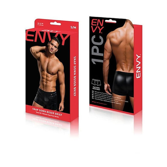 Envy Menswear Snap Down Boxer Brief - Comfort and Style Redefined