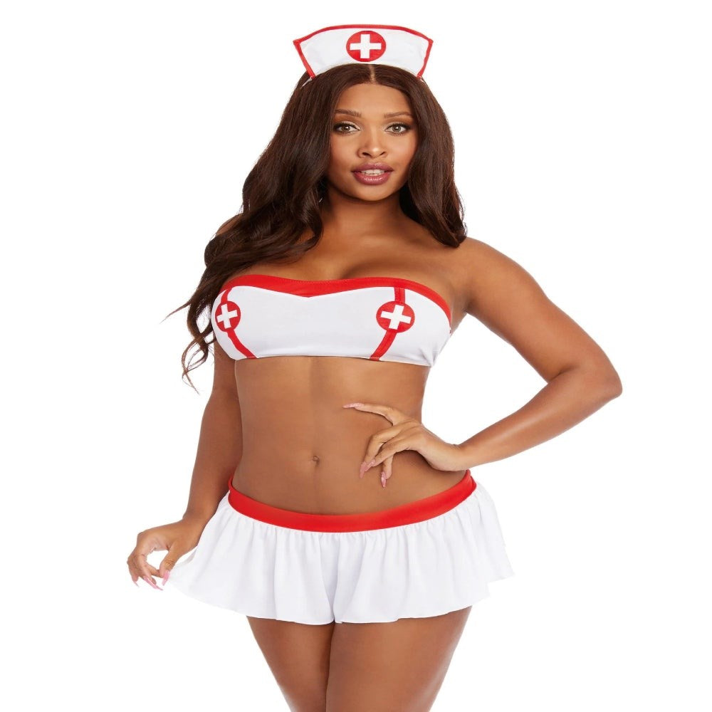 4 Piece Nurse Bedroom Costume - Ivana Spanking - - Fancy Dress Ups