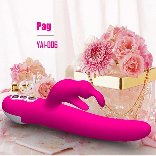 Lovemate Pag Rotating Rabbit Vibrator - Dual Delight - Rabbit Vibrators
