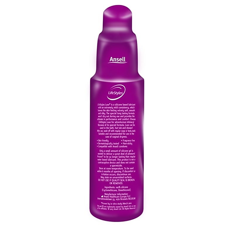 Luxe Silicone Lubricant by Ansell - Silicone Based Lubes