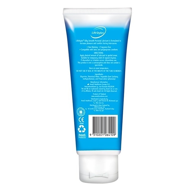 Silky Smooth Lubricant by Ansell - Water Based Lubes