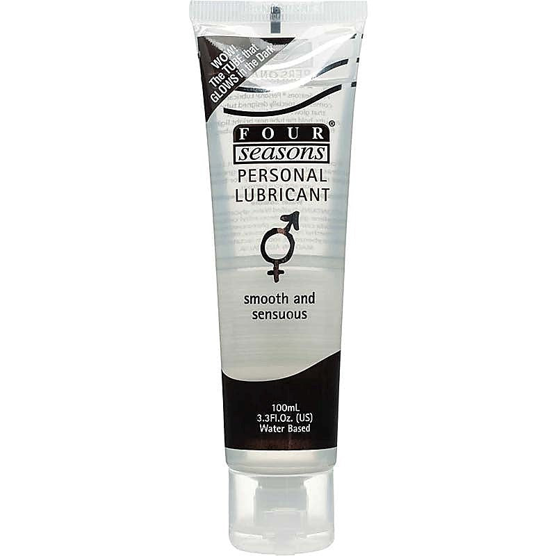 Glow N' Dark Tube Water Based Lube by Four Seasons - Water Based Lubes