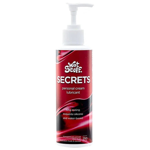 Wet Stuff Secrets Hybrid Lubricant By Gel Works - Silicone Based Lubes