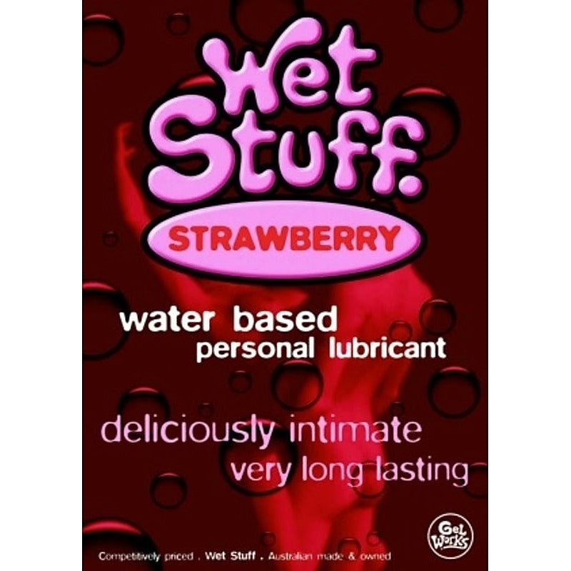 Wet Stuff Strawberry Lubricant - Water Based Lubes