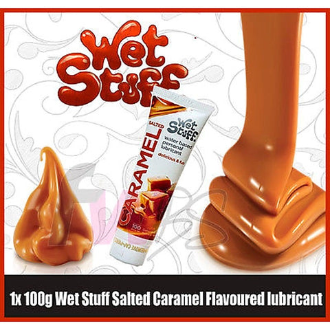 Wet Stuff Salted Caramel Lubricant By Gel Works - Water Based Lubes