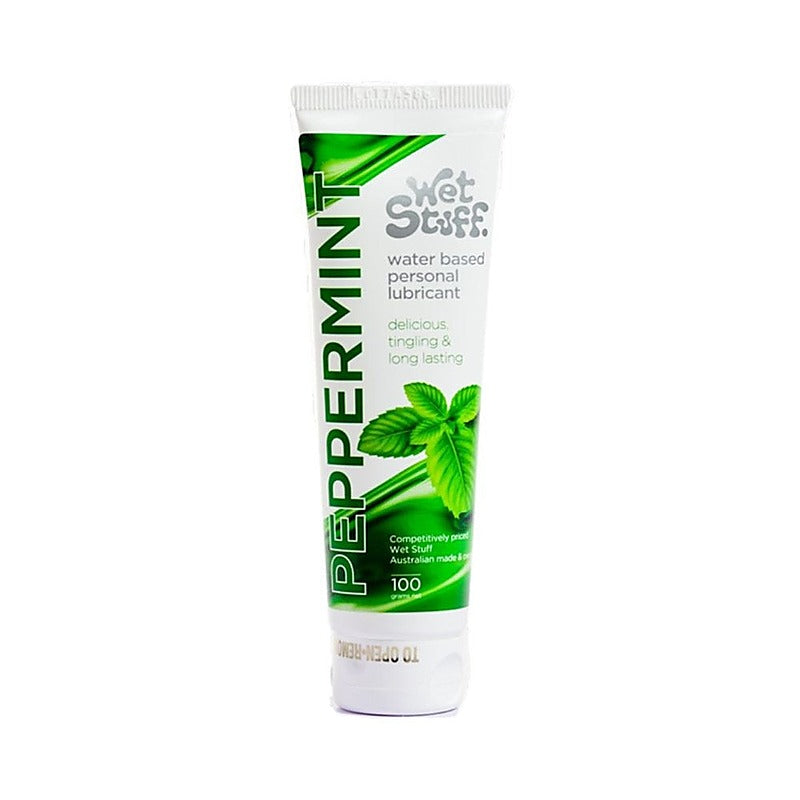 Wet Stuff Peppermint Pleasure Enhancer By Gel Works - Water Based Lubes