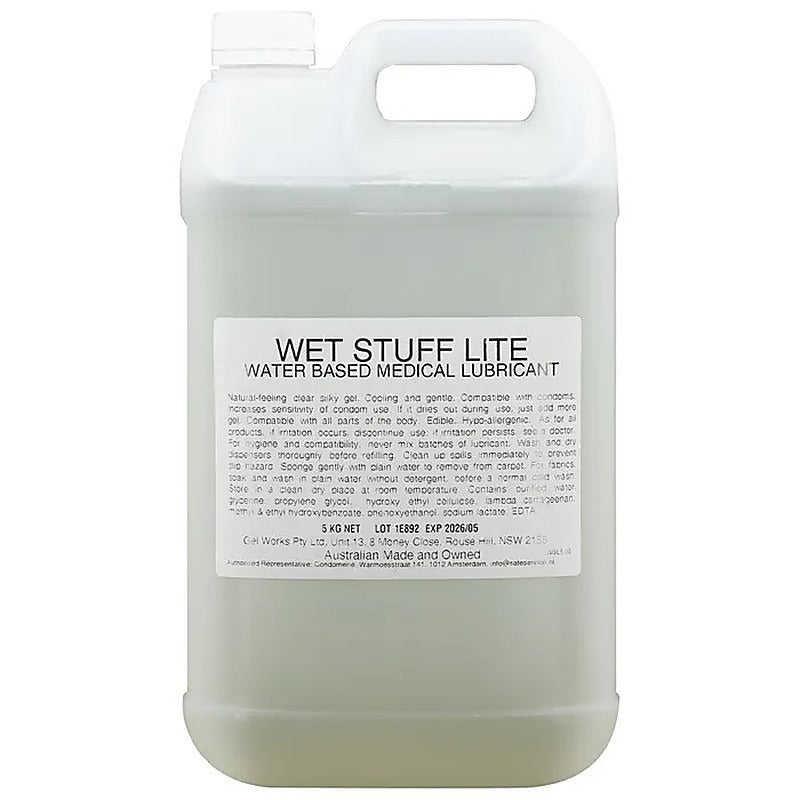 Wet Stuff Lite Water Base Lubricant By Gel Works - Water Based Lubes