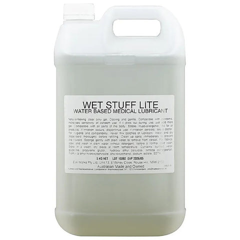 Wet Stuff Lite Water Base Lubricant By Gel Works - Water Based Lubes