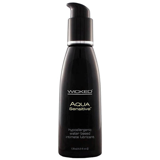 Wicked Aqua Sensitive Hypoallergenic Lube 120ml - Water Based Lubes