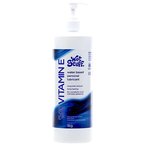 Wet Stuff With Vitamin E Lubricant Pump Top By Gel Works - Water Based Lubes
