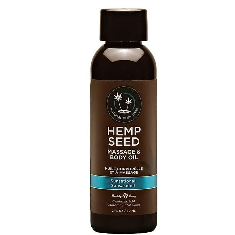 Hemp Seed Water Based Massage And Body Oil By Earthly Body - Sex Pheromones and Perfumes