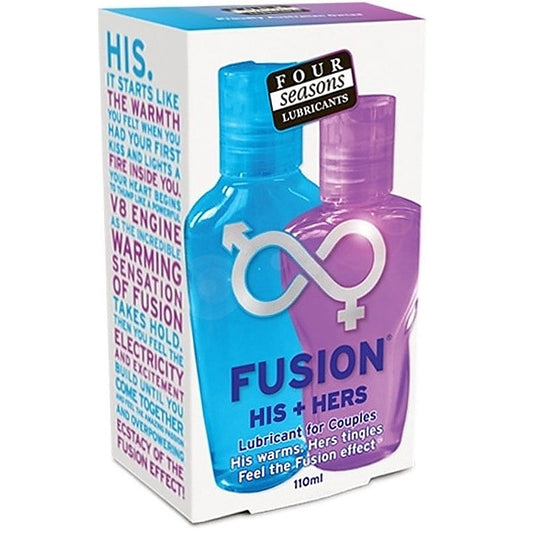 Four Seasons Fusion His and Hers Lubricant 110ml - Water Based Lubes