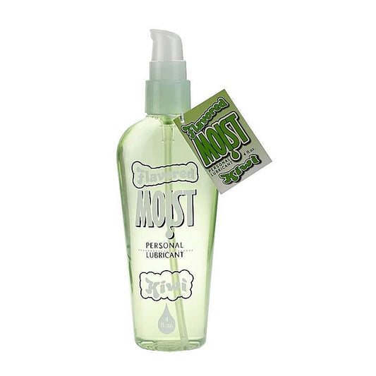 Pipedream Moist Flavored Personal Lubricant Kiwi 4 oz - Water Based Lubes