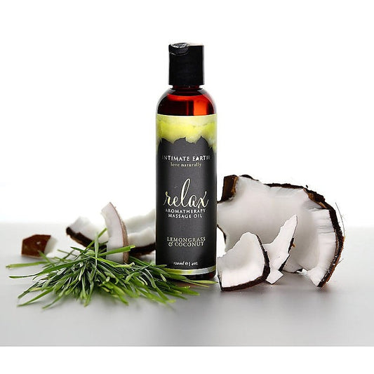 Intimate Earth Aromatherapy Massage Oil 120ml - Massage Oils and Lubricants