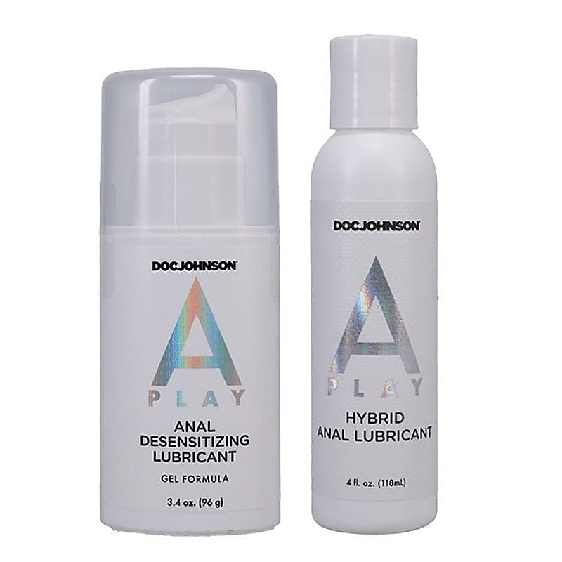 A-Play Double Down 2-Piece Set By Doc Johnson - Anal Lubes