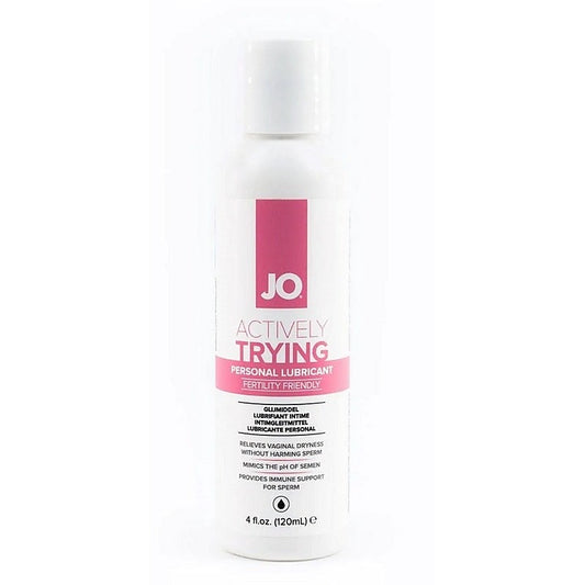 Jo Actively Trying Lubricant 4 Oz / 120 Ml (T)