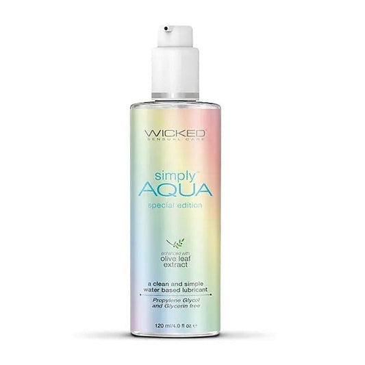 Wicked Simply Aqua Pride Water Based Lube - 120ml - Lubricants and Lotions