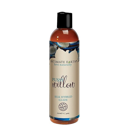 Intimate Earth Pussy Willow Silk Hybrid Glide 120ml - Water Based Lubes