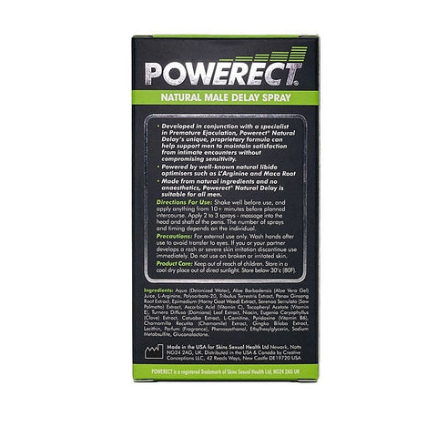 Powerect Natural Delay Spray - 30ml - Delay and Excite Sprays
