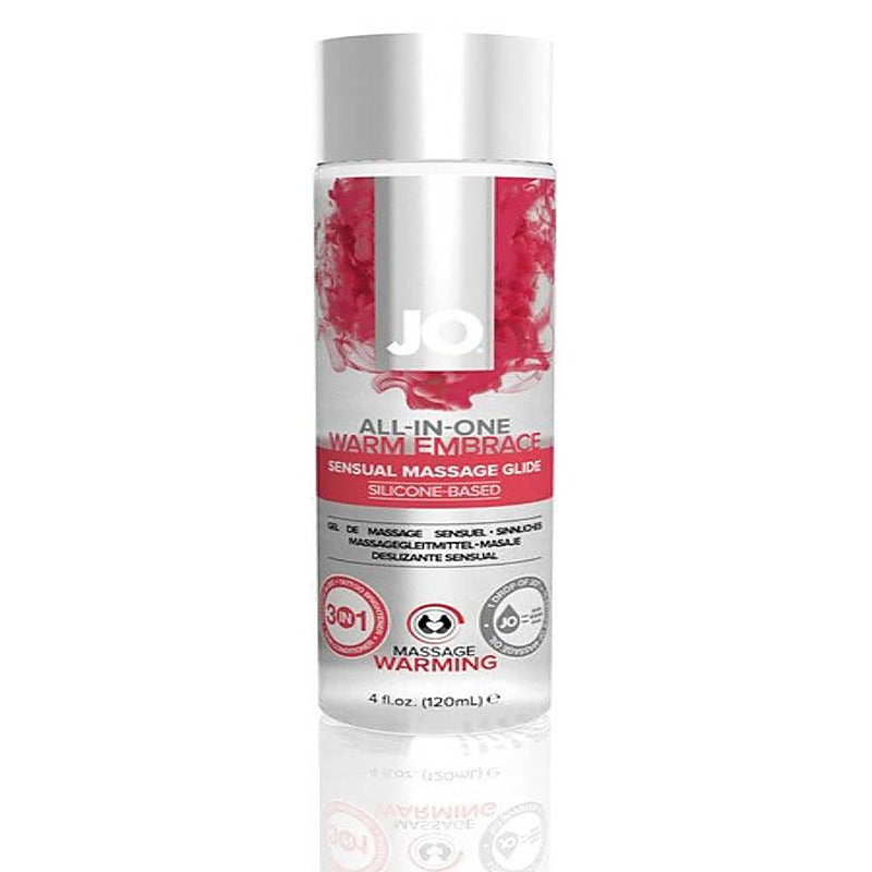 JO Sensual Massage Glide Unscented 4 floz Based Lube - Silicone Based Lubes