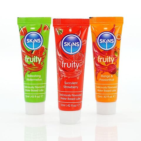 Skins Fruity Tubes Water Based Lubes - Water Based Lubes