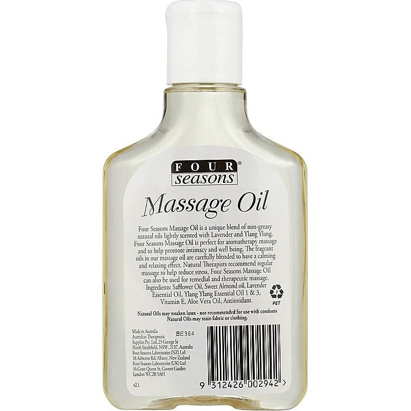 Lavender Ylang Ylang Massage Oil By Four Seasons - Massage Oils and Lubricants