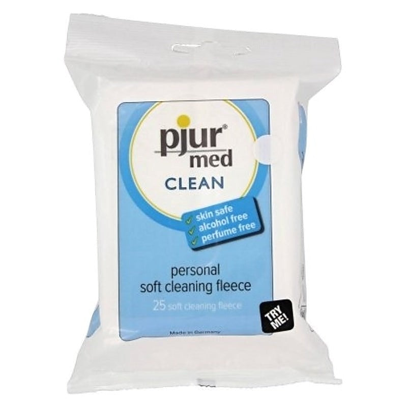 Med Clean Fleece Pack Of 25 By Pjur - Adult Toy Cleaner