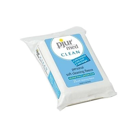 Med Clean Fleece Pack Of 25 By Pjur - Adult Toy Cleaner