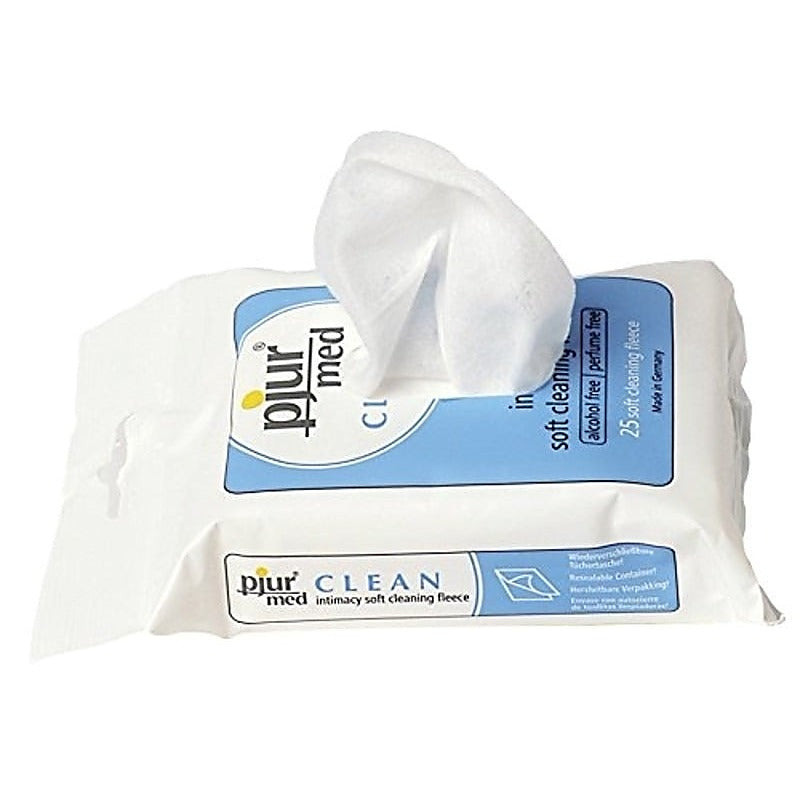 Med Clean Fleece Pack Of 25 By Pjur - Adult Toy Cleaner