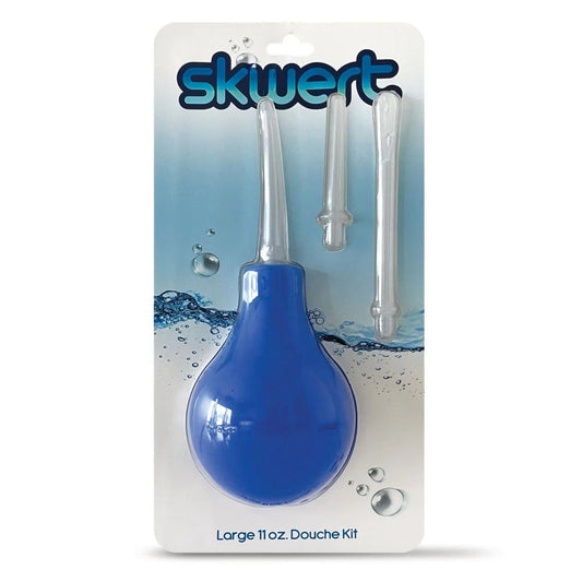 Skwert Deluxe Unisex Travel Douche Set - 3 Wands, Large Capacity, Body-Safe - Enemas and Douches