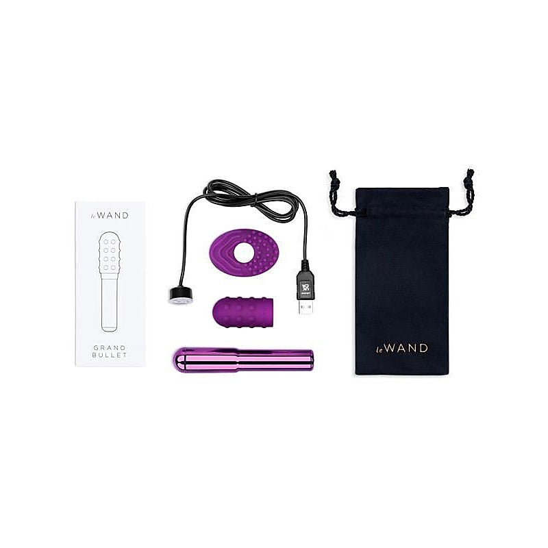 Le Wand Chrome Grand Luxury Bullet Massager - Bullet Vibrators