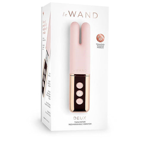 Le Wand Chrome Deux Dual Motors Mini Vibrator - Clit Ticklers and Pulsators
