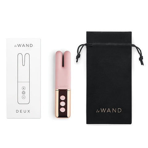Le Wand Chrome Deux Dual Motors Mini Vibrator - Clit Ticklers and Pulsators