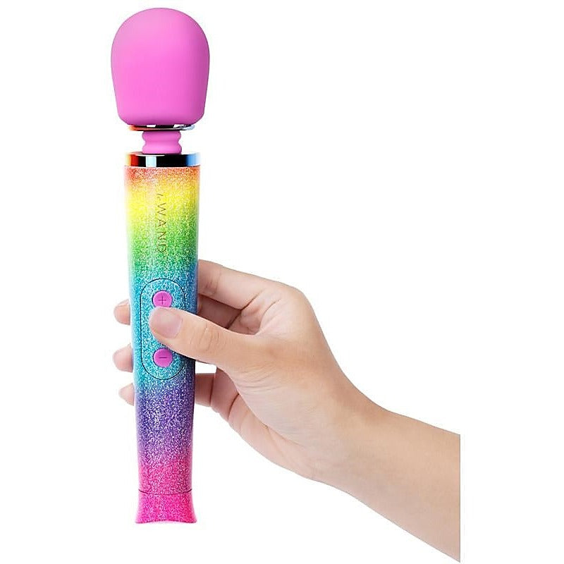 Rainbow Ombre Vibrating Body Wand By Le Wand - Body Wands