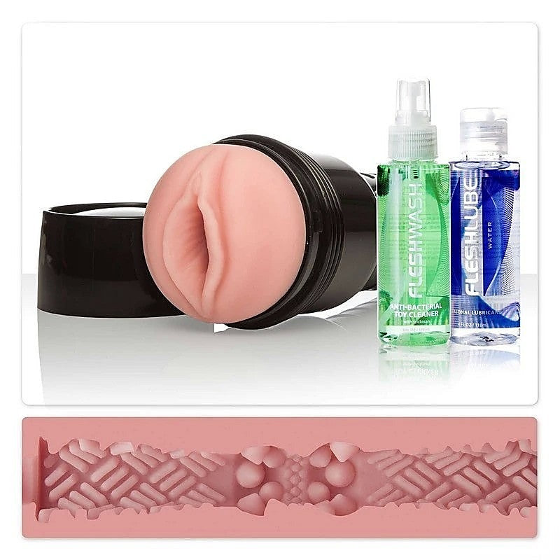 Fleshlight GO Surge Combo Pack Vagina Masturbator and Lubricant - Fleshlight Male Masturbators