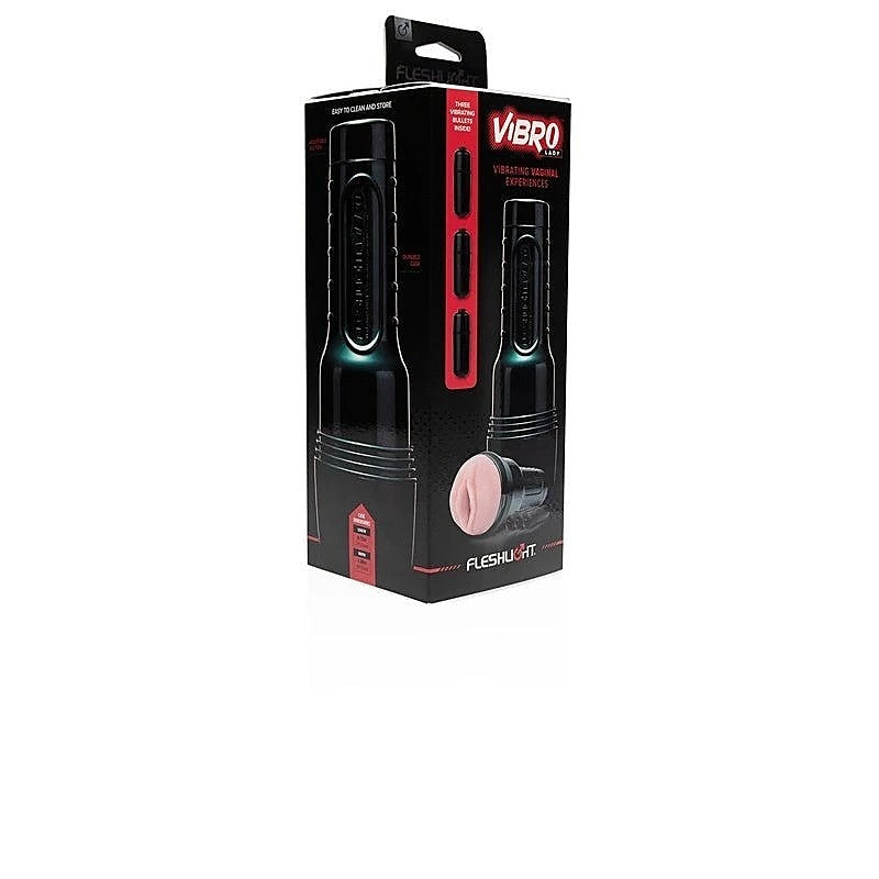 Fleshlight Vibro Pink Lady Touch Realistic Vagina Stroker - Masturbators and Strokers