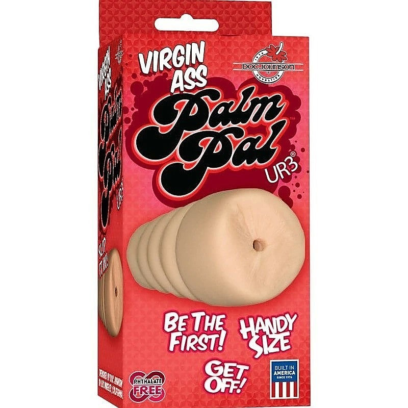 Doc Johnson Palm Pal UR3 Virgin Ass Stroker Flesh - Masturbators and Strokers