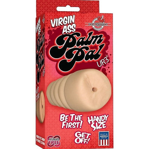 Doc Johnson Palm Pal UR3 Virgin Ass Stroker Flesh - Masturbators and Strokers
