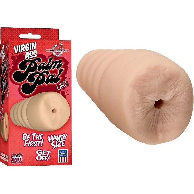Doc Johnson Palm Pal UR3 Virgin Ass Stroker Flesh - Masturbators and Strokers